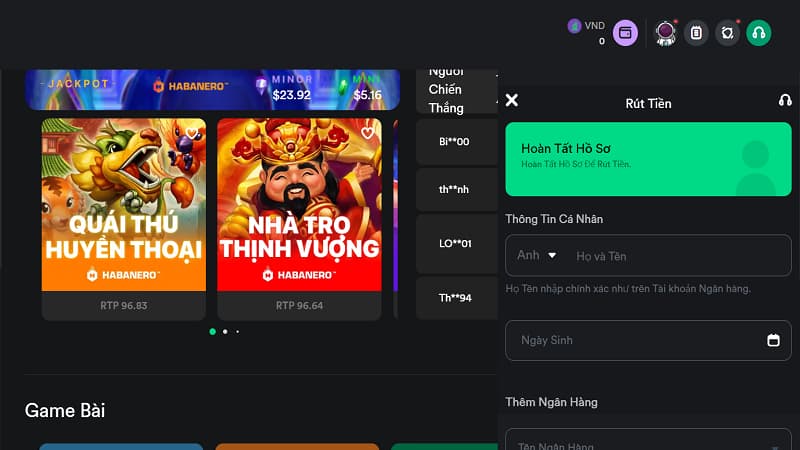 Người chơi đánh giá cao về tốc độ xử lý nạp rút cược của V9Bet